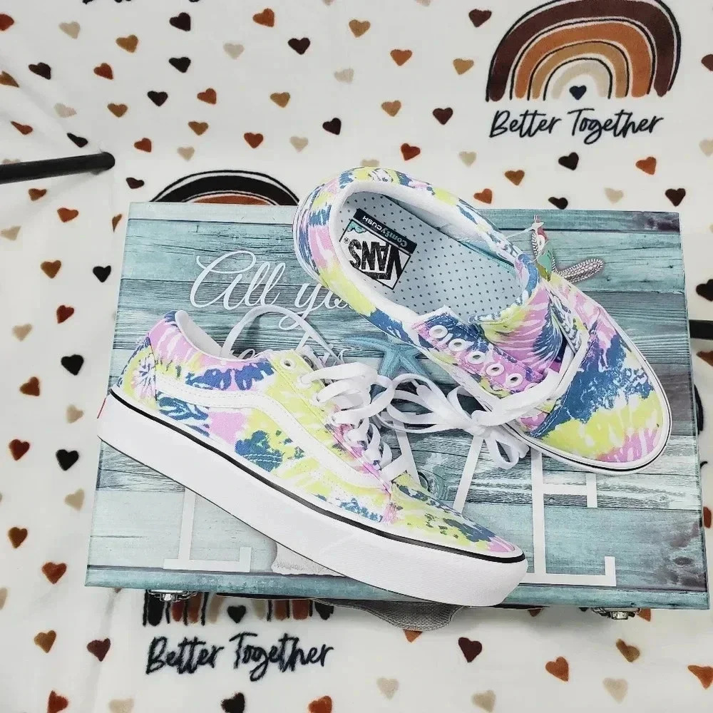 Vans comfycush old skool tie-dye